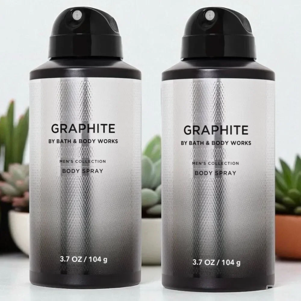 Bath & Body Works Set of 2 Graphite Men’s Collection Bergamot Woods Body Spray